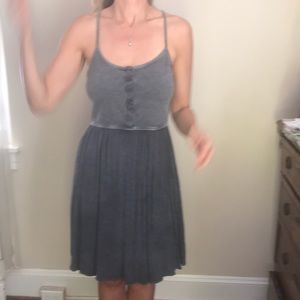 Comfortable Dark Gray Dress Large